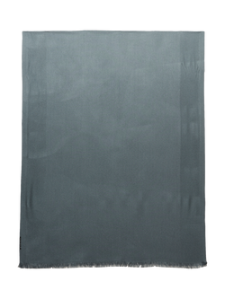 SISLEY Jacquard Fringed Scarf, Teal