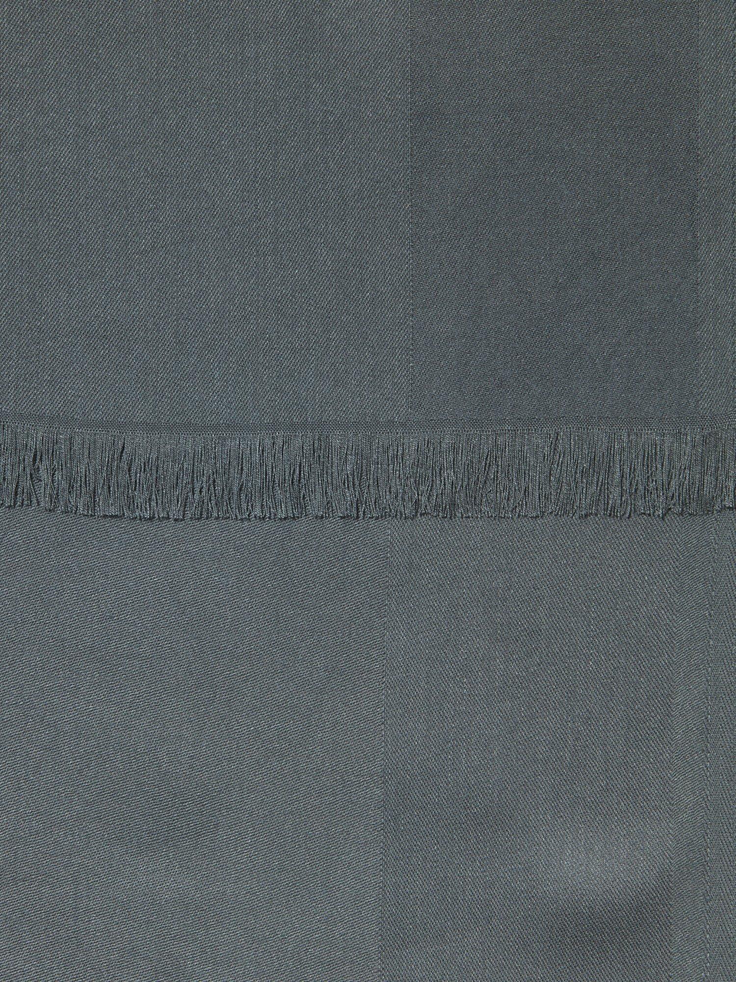 Product image 2 of 2, which shows SISLEY Jacquard Fringed Scarf, Teal, One Size