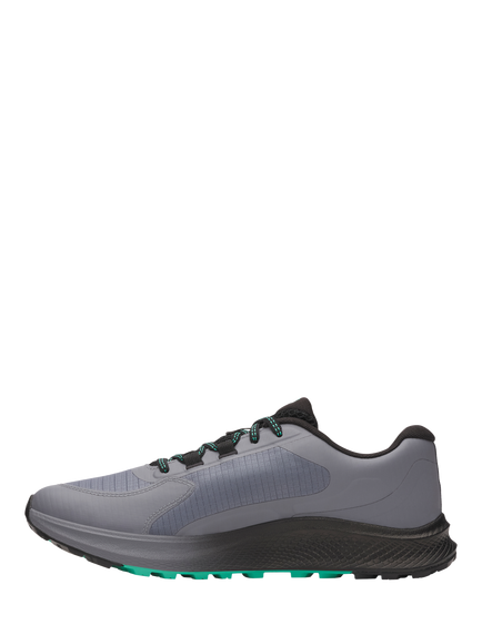 Under Armour Charged Running Shoes, Titan Gray/Black - view 2, Titan Gray/Black