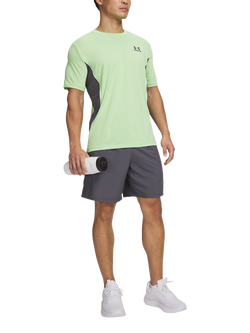Under Armour Tech Sport Shorts, Castlerock/Lumo - view 2, Castlerock/Lumo