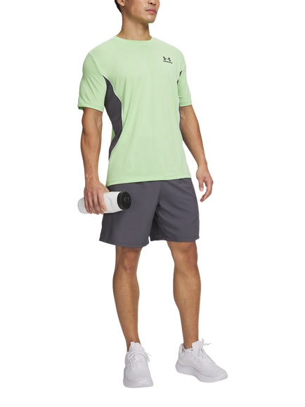 Under Armour Tech Sport Shorts, Castlerock/Lumo - view 2, Castlerock/Lumo