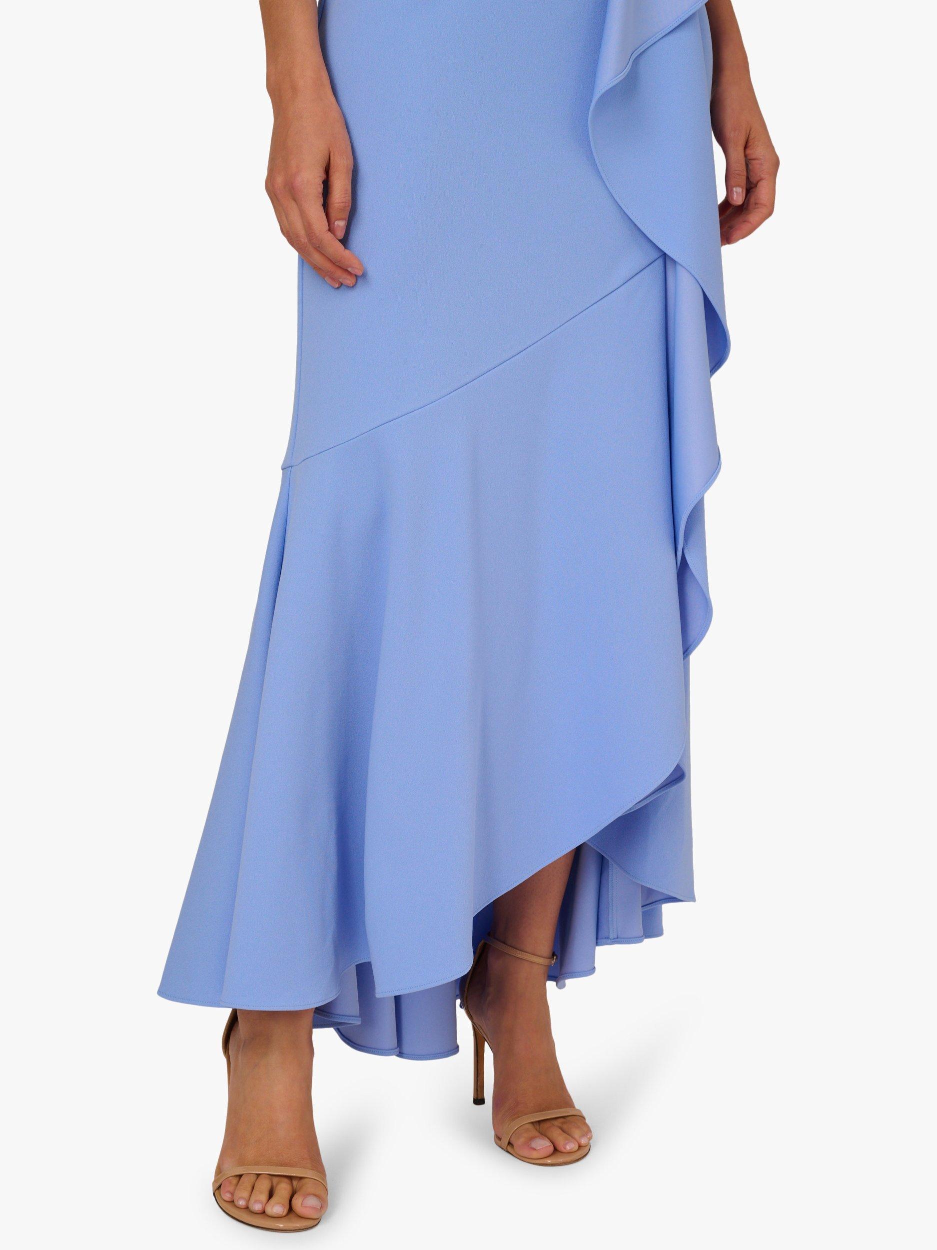 Crepe Dress With Asymmetrical Beaded Hem main image 0