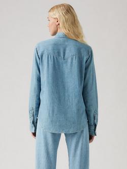Levi's Icon Western Denim Shirt, Light Blue - view 2, Light Blue