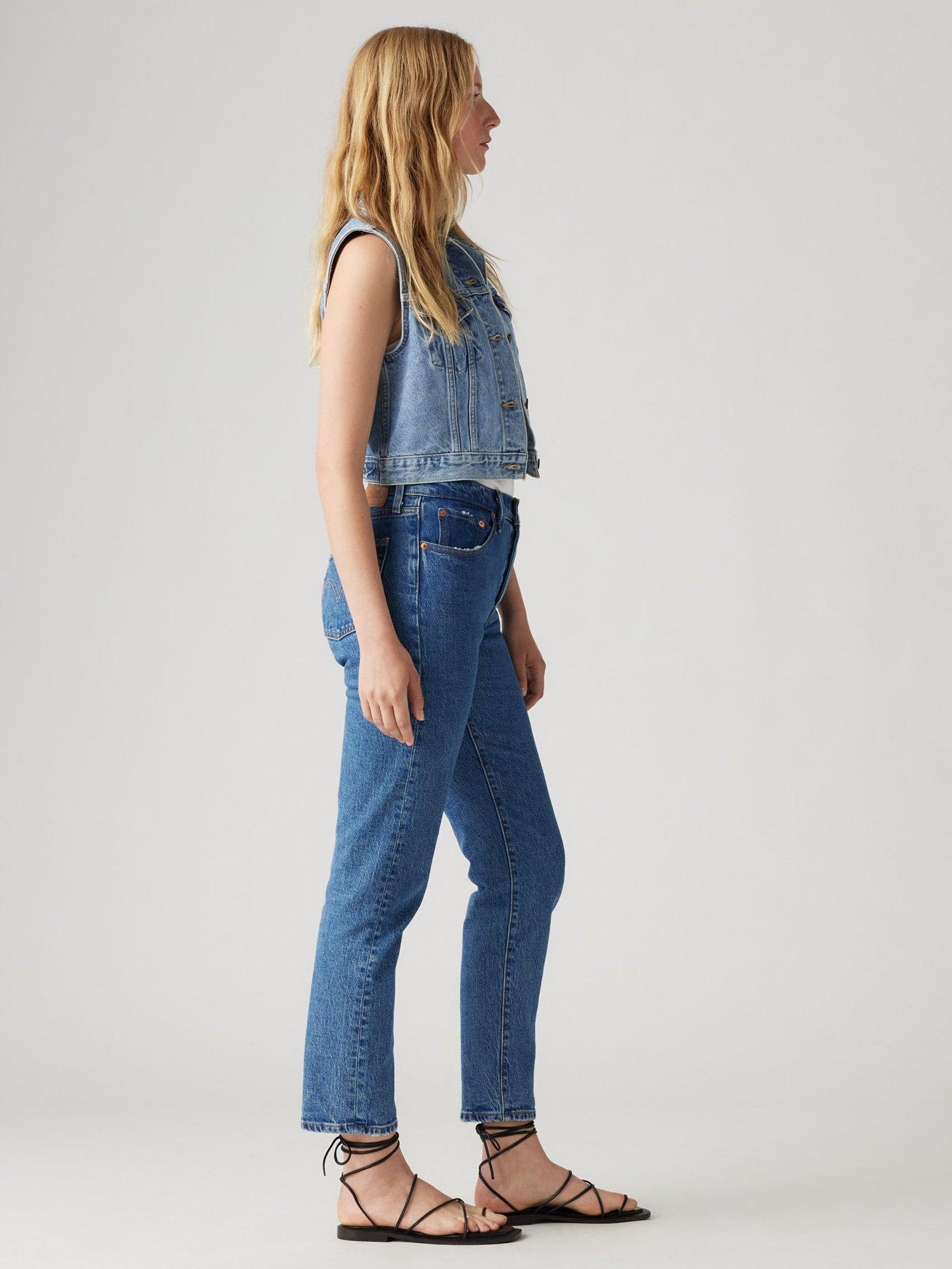 Product image 2 of 4, which shows Levi's 501 Original Cropped Jeans, Jazz Pop, 24
