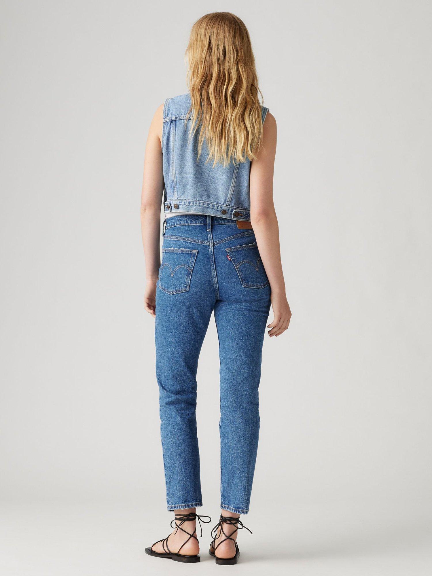 Product image 3 of 4, which shows Levi's 501 Original Cropped Jeans, Jazz Pop, 24
