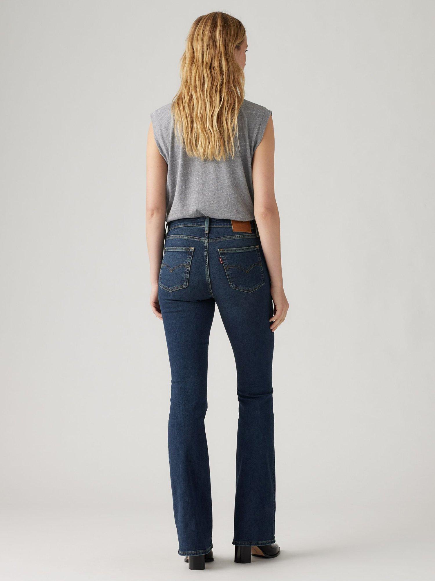 Product image 2 of 2, which shows Levi's 726 High Rise Flared Jeans, Blue Swell, 24