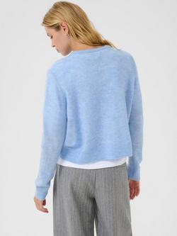 Part Two Linika Crew Neck Cardigan, Vista Blue - view 2, Vista Blue