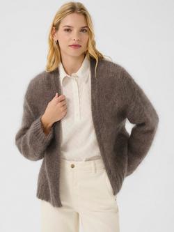 Part Two Rastina Open Neck Wool Rich Cardigan, Falcon, Falcon