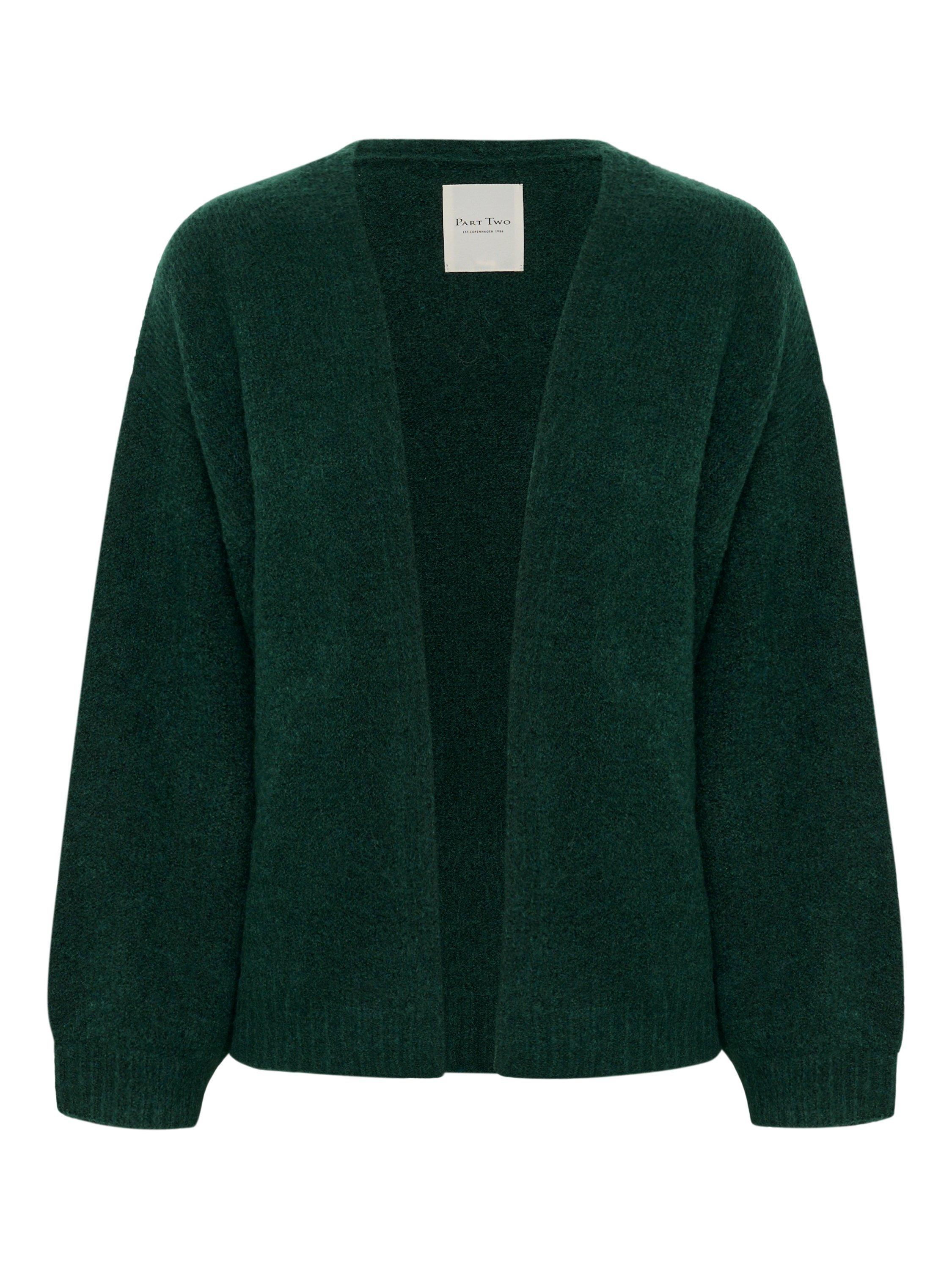 Part Two Rastina Open Neck Cardigan, Sea Moss