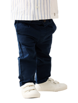 Angel & Rocket Baby Cotton Rich Slim Fit Chinos, Navy, Navy