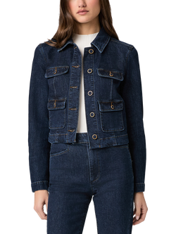 PAIGE Lydia Denim Jacket, Dark Blue, Dark Blue