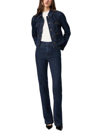 PAIGE Lydia Denim Jacket, Dark Blue - view 2, Dark Blue