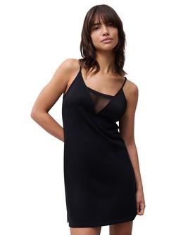 Chantelle Romance Chemise, Black, Black