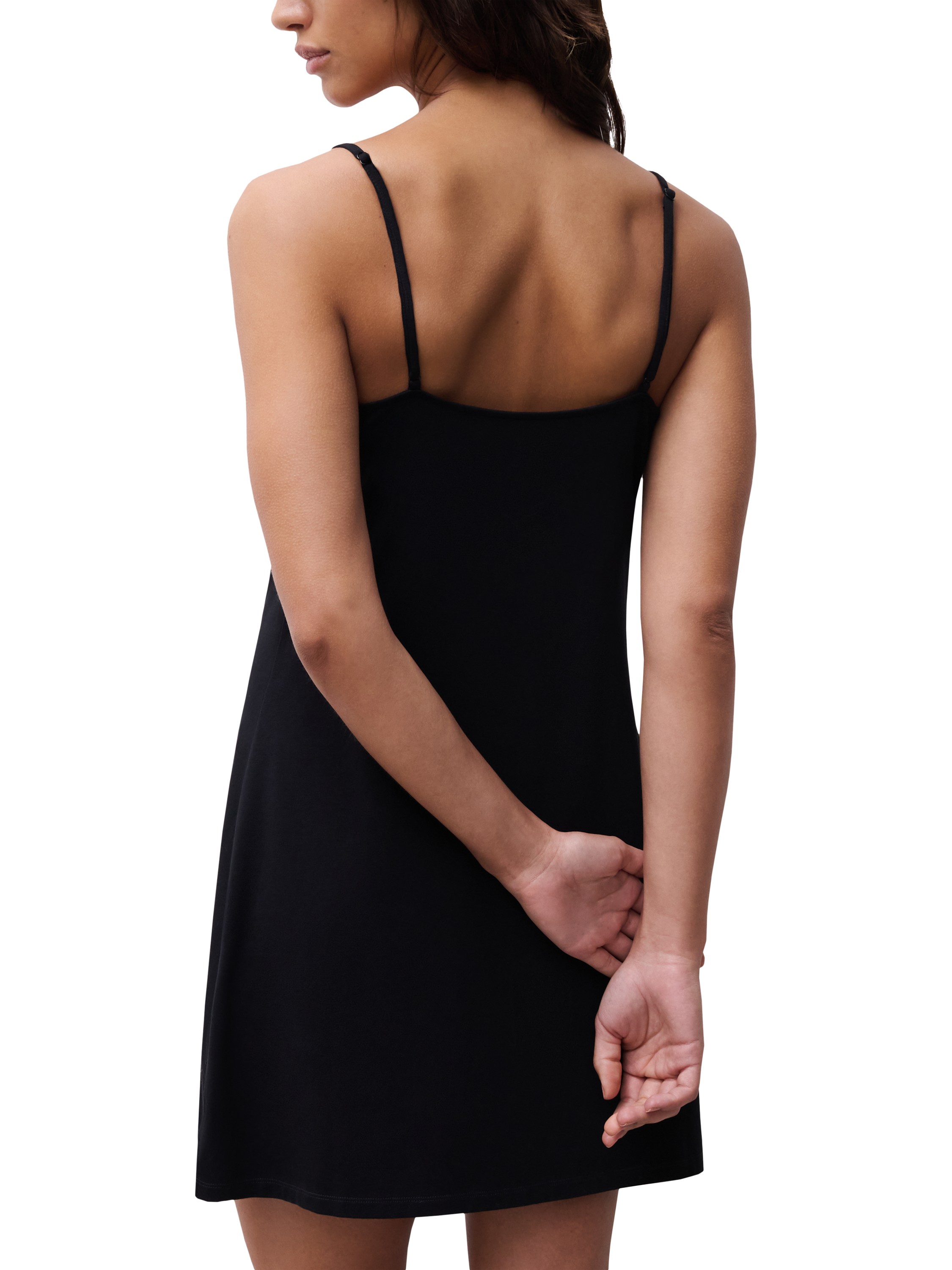 Product image 2 of 4, which shows Chantelle Romance Chemise, Black, S