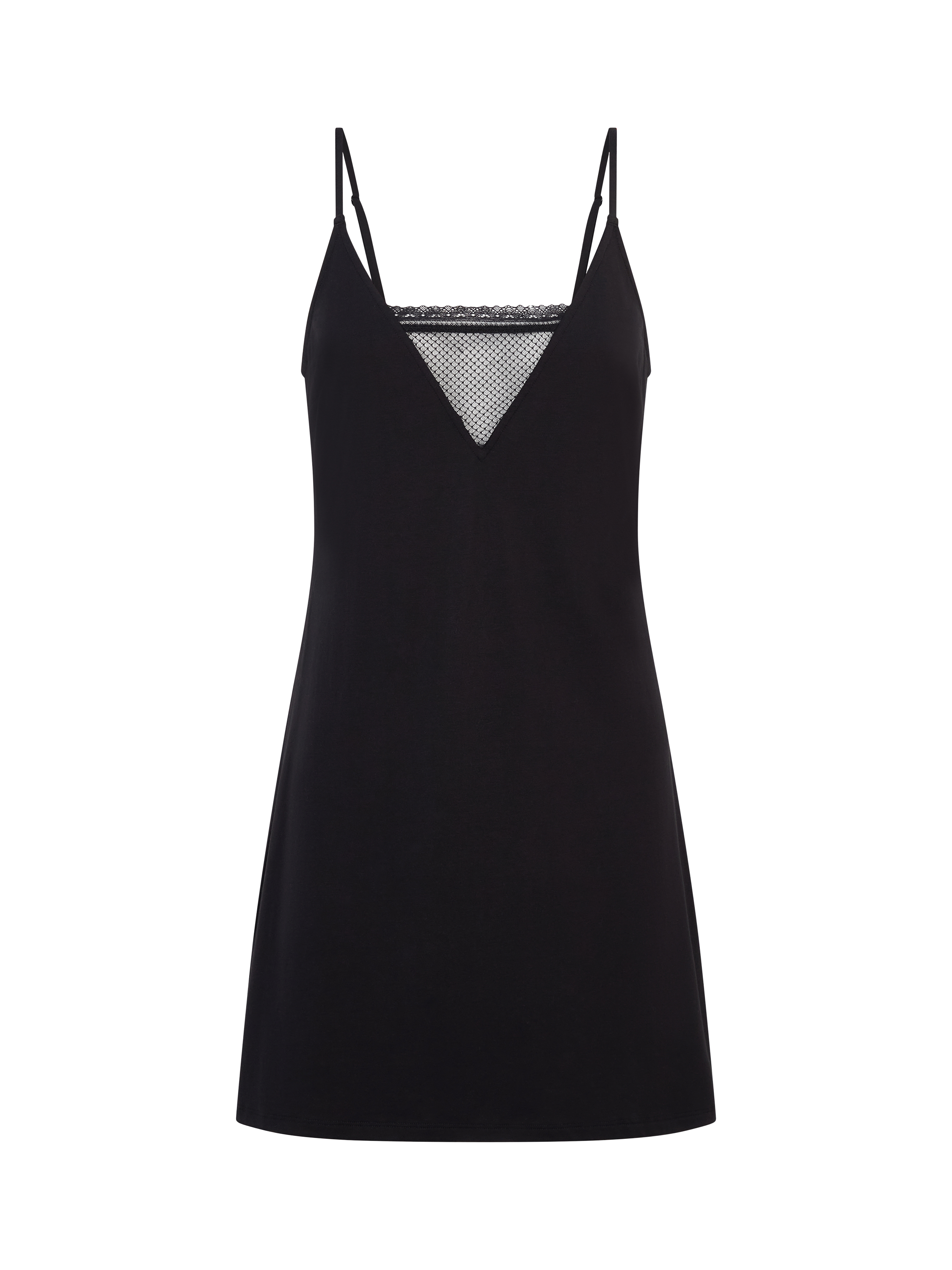 Product image 4 of 4, which shows Chantelle Romance Chemise, Black, S