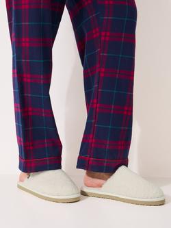 Crew Clothing Borg Mule Slippers, Cream - view 2, Cream