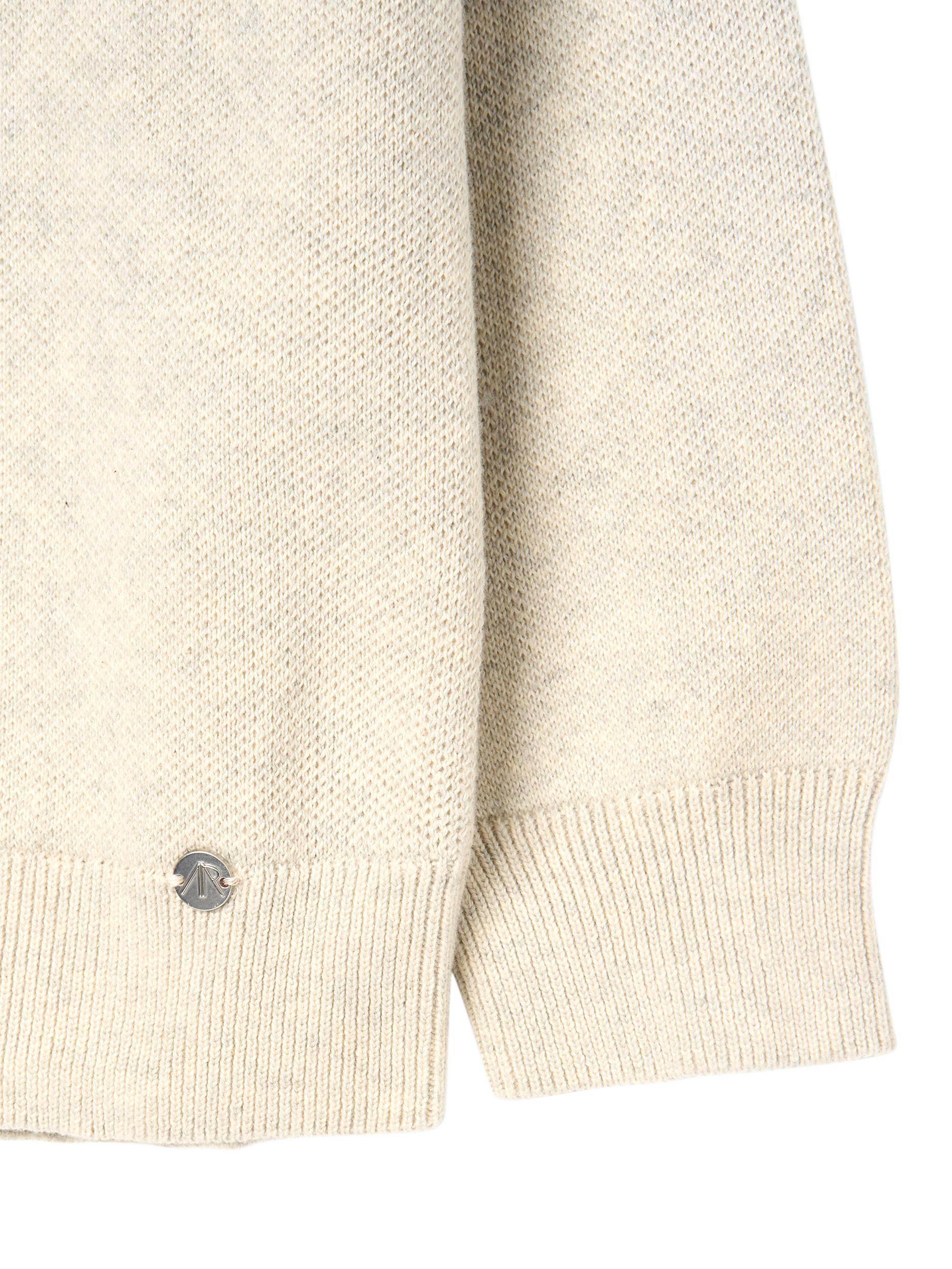 Product image 7 of 7, which shows Angel & Rocket Kids' Zip Through Knit Jacket, Grey, 3-4 years