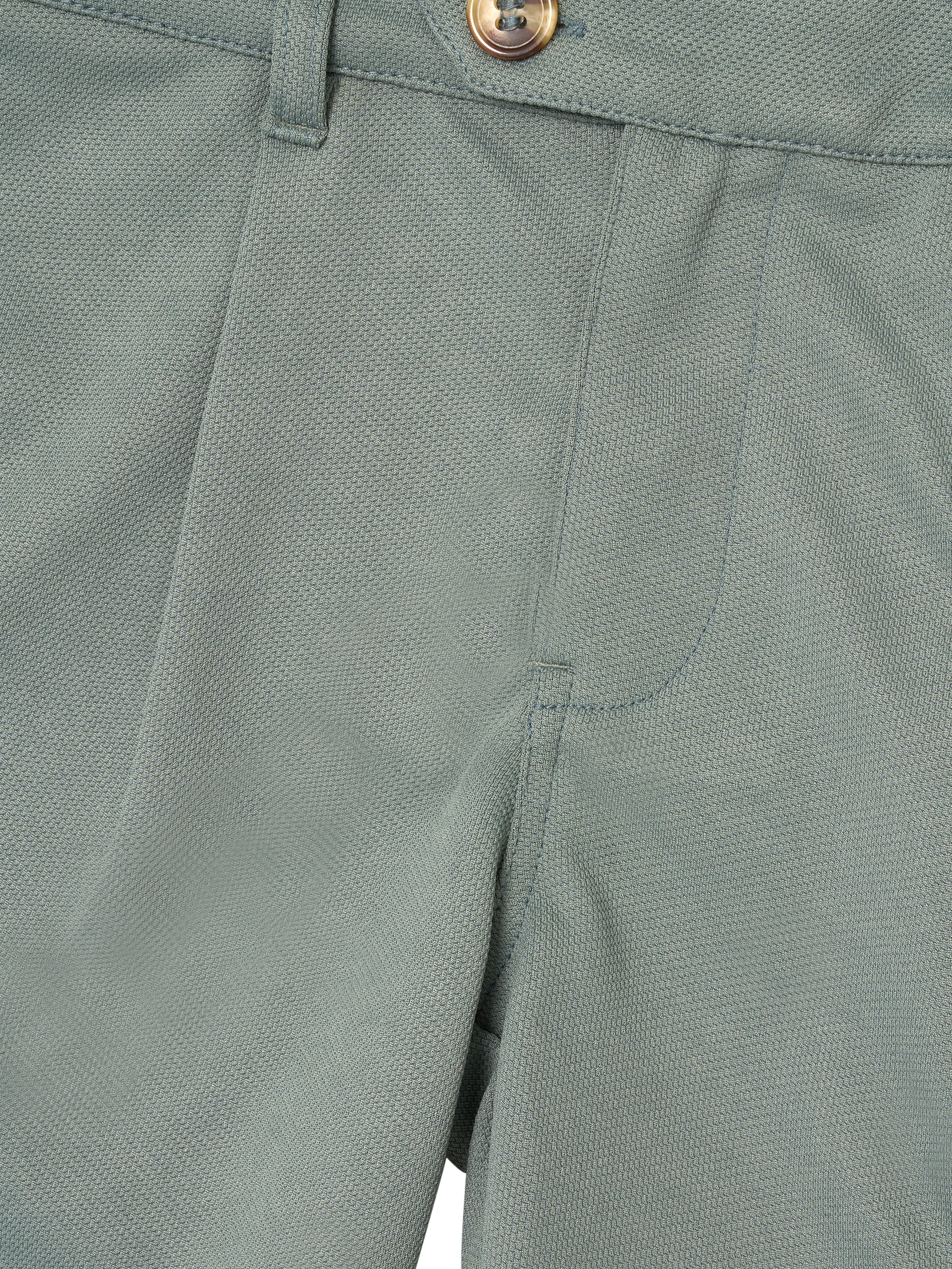 Product image 5 of 5, which shows Angel & Rocket Kids' Pleated Front Smart Shorts, Sage, 2 years