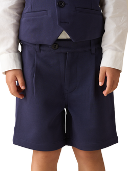 Angel & Rocket Kids' Woven Smart Shorts, Navy, Navy