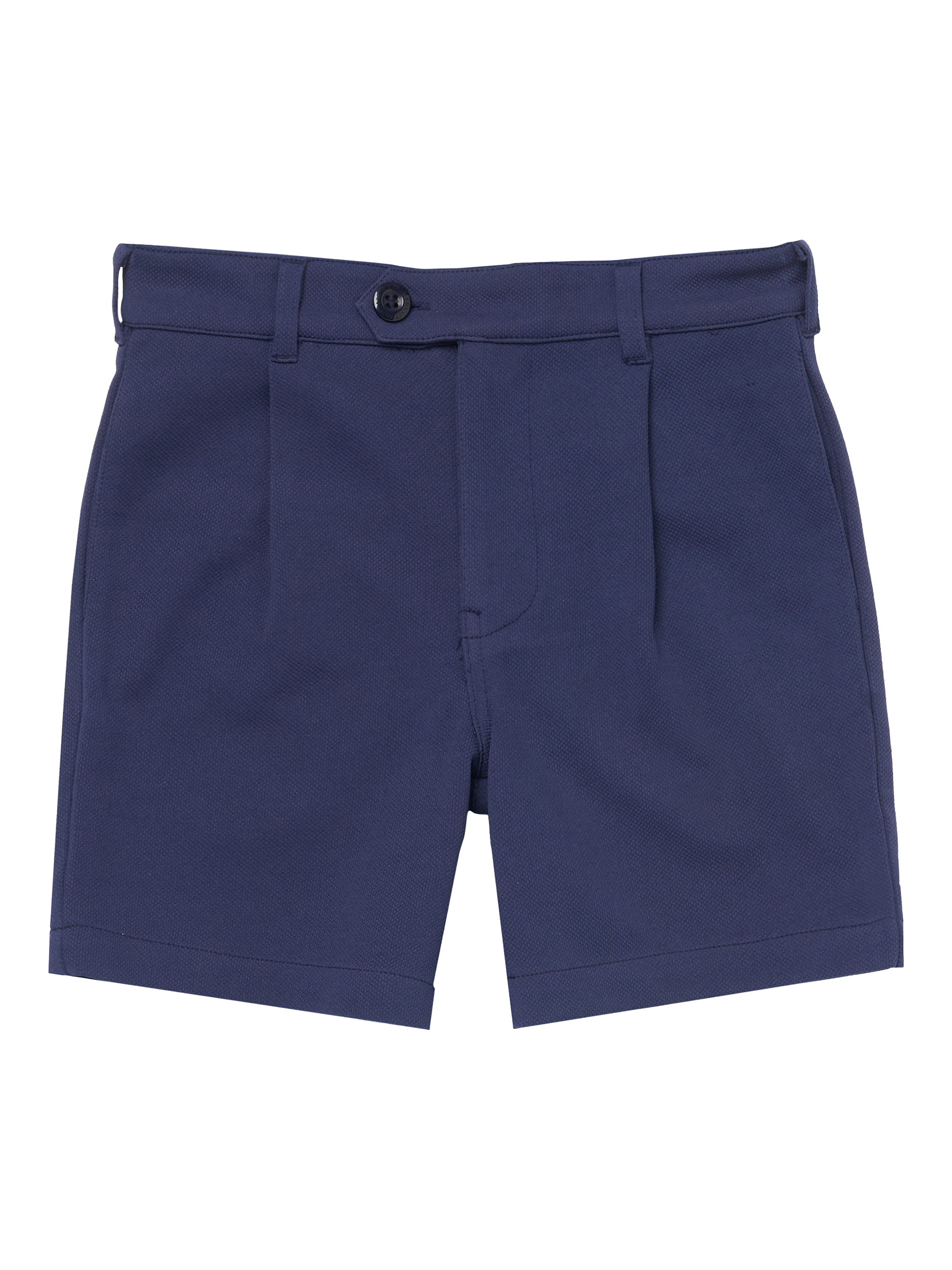 Product image 5 of 7, which shows Angel & Rocket Kids' Woven Smart Shorts, Navy, 2 years