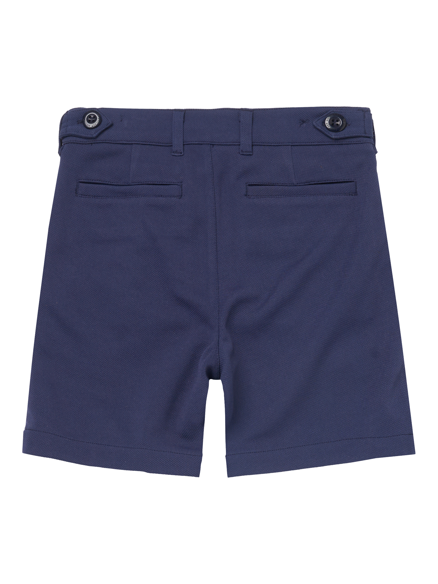 Product image 6 of 7, which shows Angel & Rocket Kids' Woven Smart Shorts, Navy, 2 years