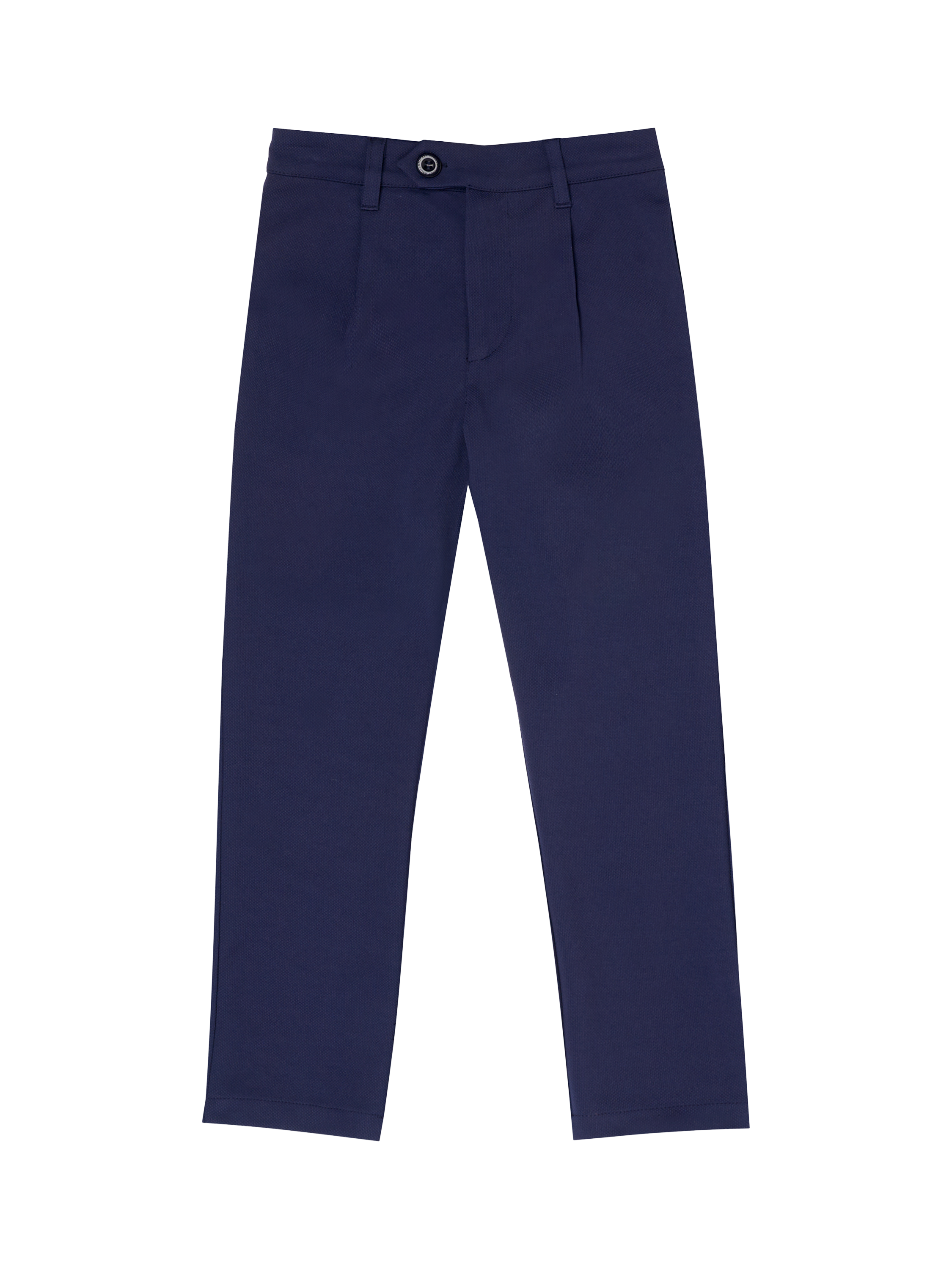Product image 5 of 7, which shows Angel & Rocket Kids' Smart Textured Trousers, Navy, 2 years