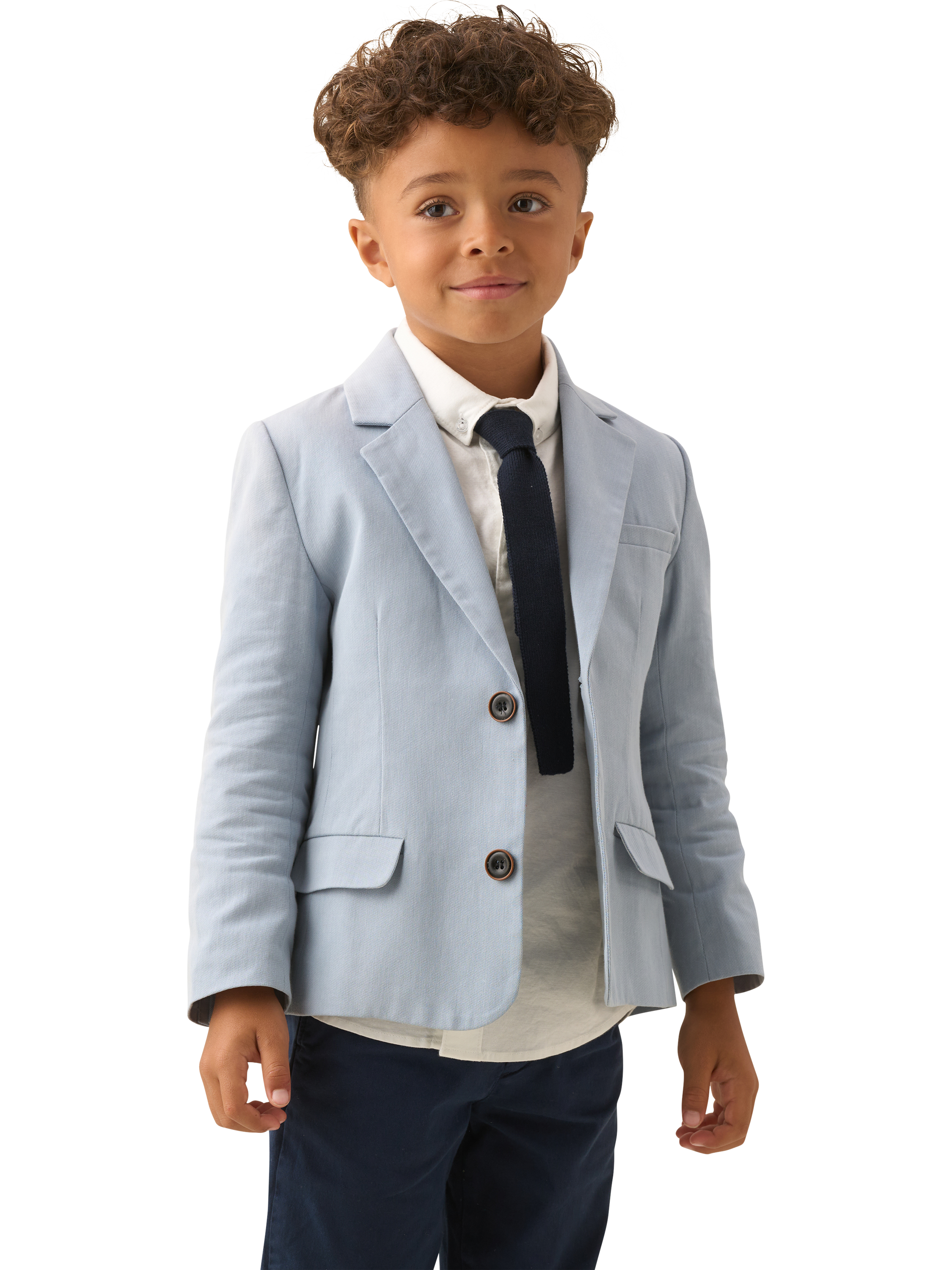 Product image 1 of 11, which shows Angel & Rocket Kids' Smart Blazer, Blue, 2 years