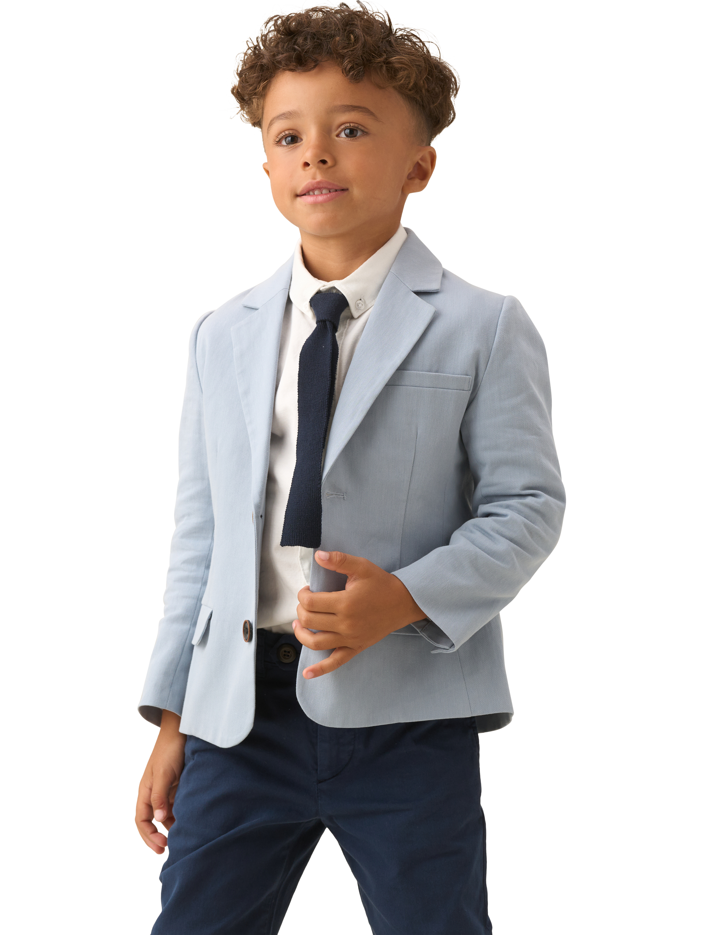 Product image 2 of 11, which shows Angel & Rocket Kids' Smart Blazer, Blue, 2 years