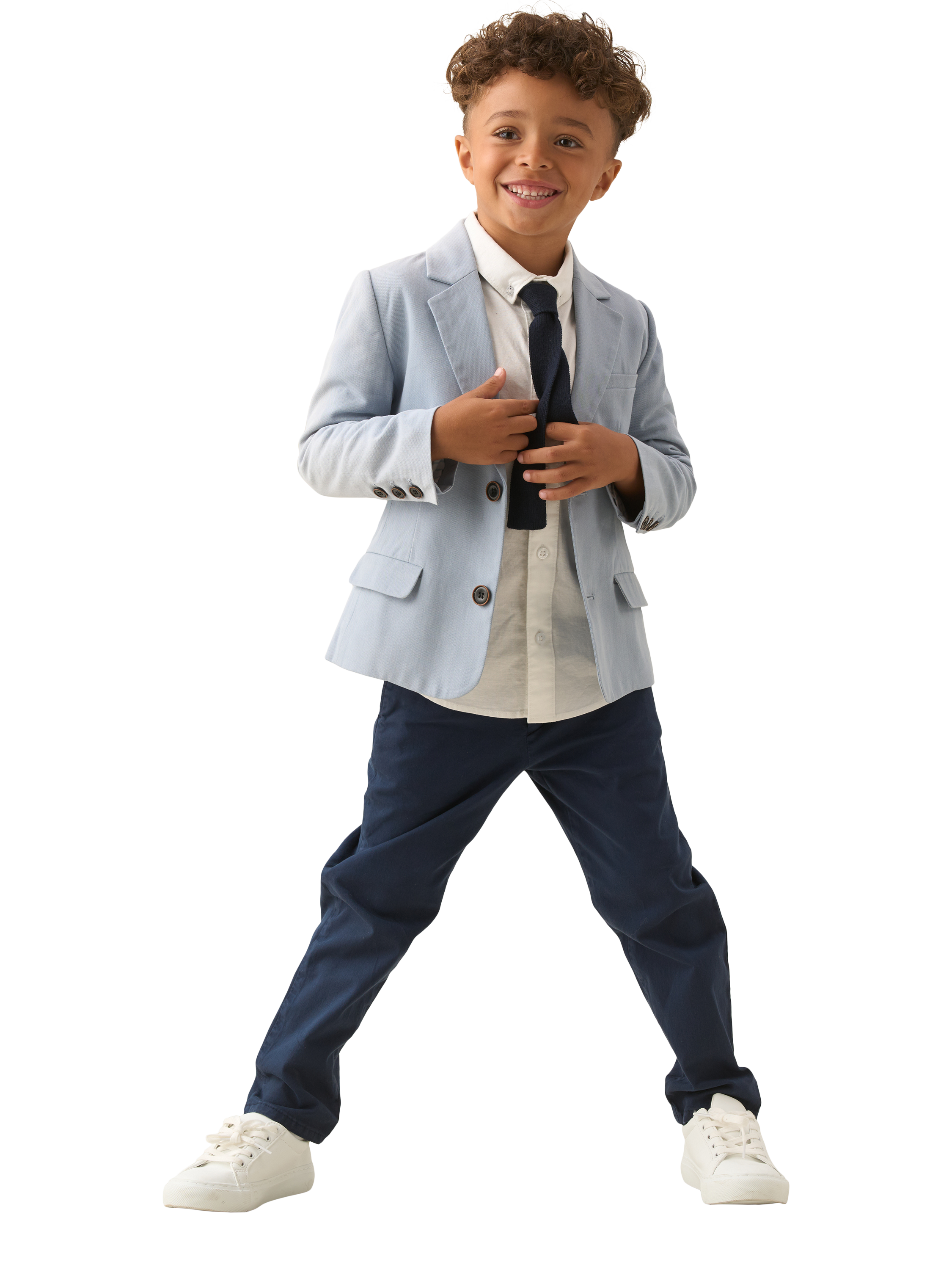 Product image 5 of 11, which shows Angel & Rocket Kids' Smart Blazer, Blue, 2 years