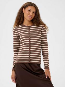 Saint Tropez Mila Striped Cardigan, Fondue Fudge/Rice