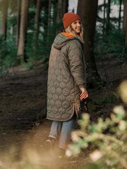 Passenger Flora Quilted Insulated Parka, Green - view 2, Green