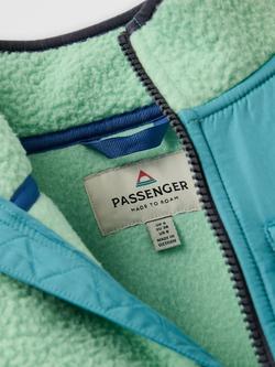 Passenger Home Sherpa Fleece, Green/Turquoise - view 2, Green/Turquoise