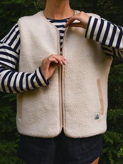 Passenger Tawny Sherpa Gilet, Oat - view 2, Oat