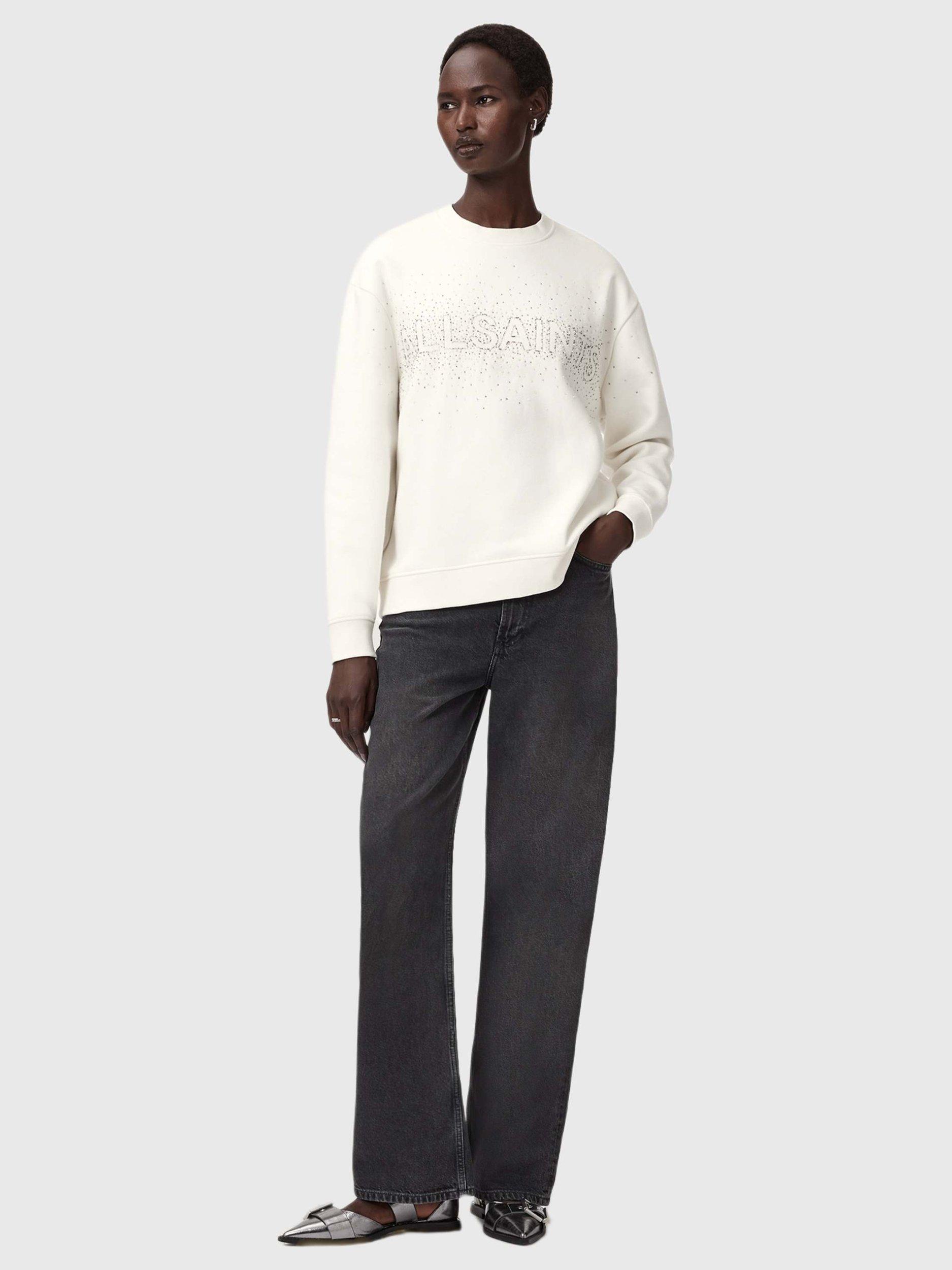 Product image 3 of 7, which shows AllSaints Sprinkle Etta Sweatshirt, White, L