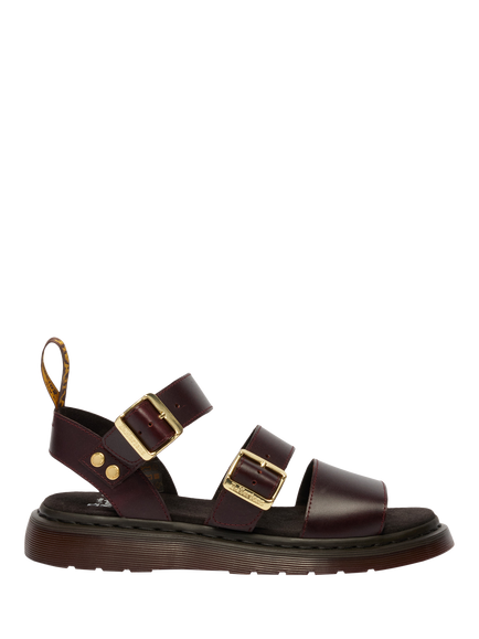 Dr. Martens Gryphon Leather Footbed Strappy Sandals, Charro, Charro
