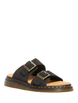 Dr. Martens Josef Suede Footbed Sandals, Black - view 2, Black