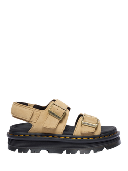 Dr. Martens Zebzag Suede Strappy Sandals, Tan, Tan
