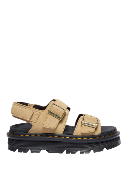Dr. Martens Zebzag Suede Strappy Sandals, Tan, Tan