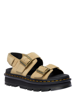 Dr. Martens Zebzag Suede Strappy Sandals, Tan - view 2, Tan