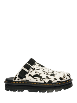 Dr. Martens Zebzag Leather Print Mules, Dalmatian, Dalmatian