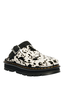 Dr. Martens Zebzag Leather Print Mules, Dalmatian - view 2, Dalmatian