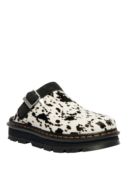 Dr. Martens Zebzag Leather Print Mules, Dalmatian - view 2, Dalmatian