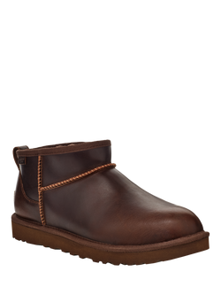 UGG Classic Ultra Mini Regenerate Leather Ankle Boots, Ironside - view 2, Ironside