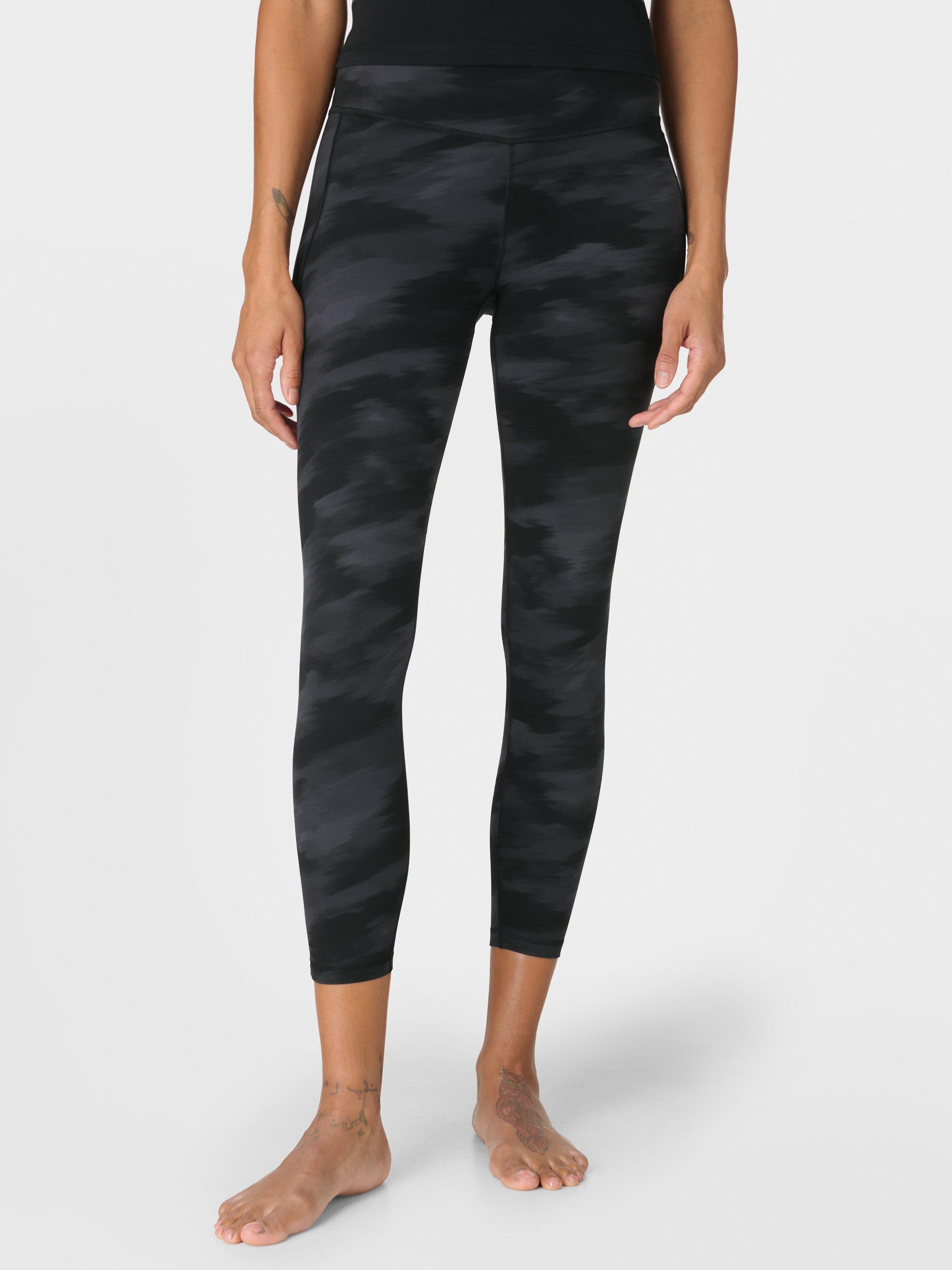 Product image 1 of 9, which shows Sweaty Betty Ultimate Studio 7/8 Leggings, Black/Grey, XS