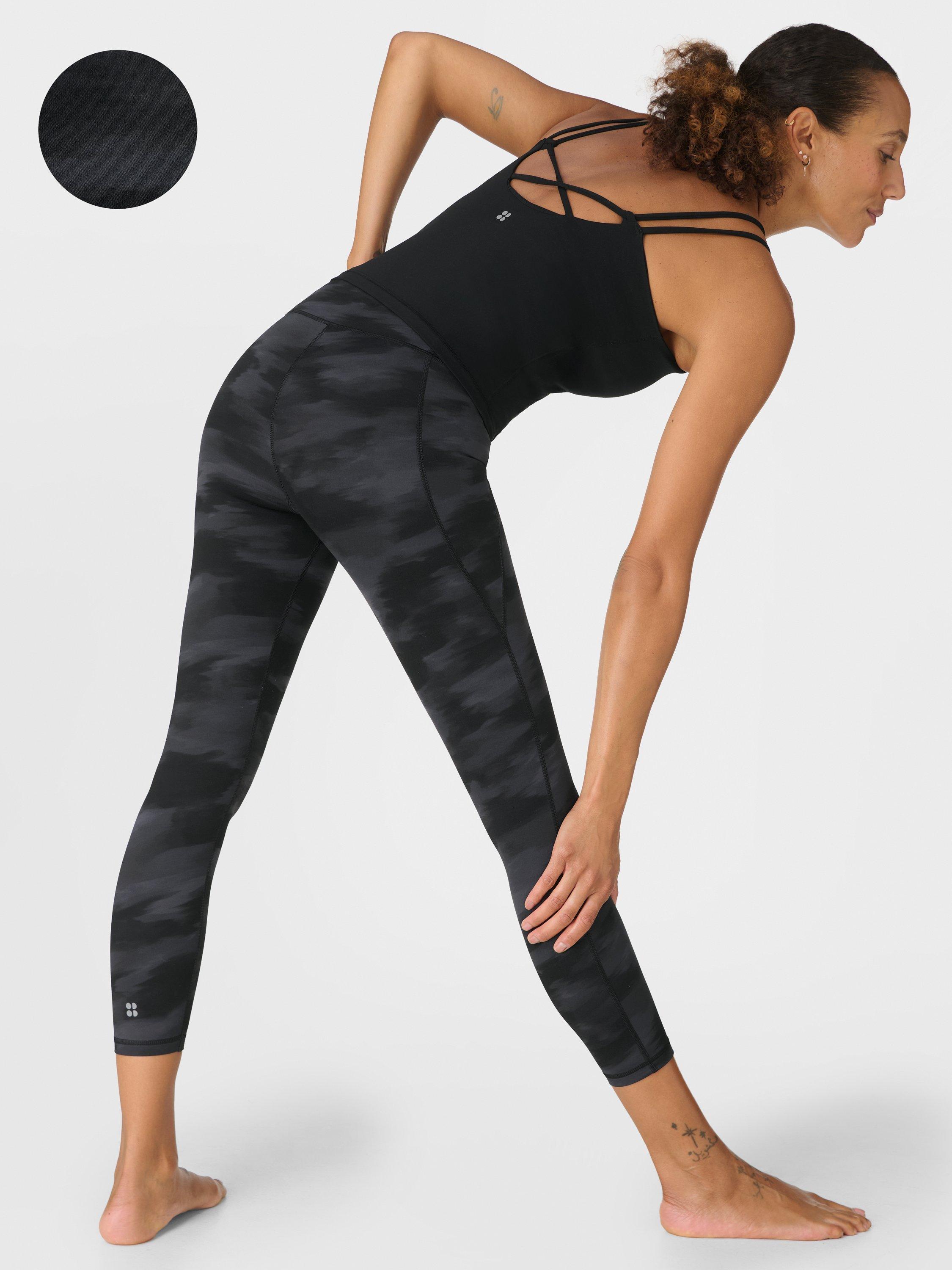 Product image 4 of 9, which shows Sweaty Betty Ultimate Studio 7/8 Leggings, Black/Grey, XS
