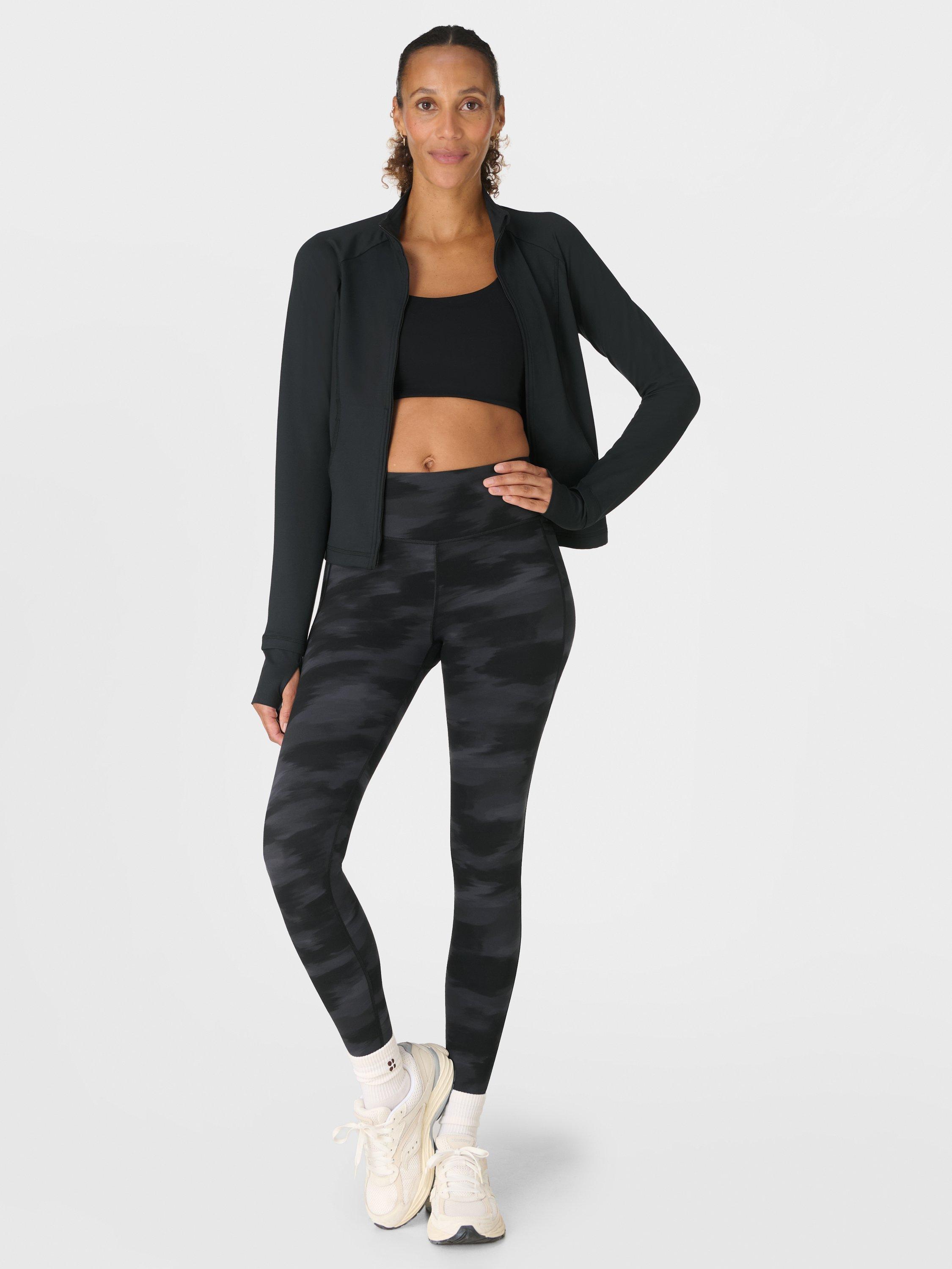 Product image 5 of 9, which shows Sweaty Betty Ultimate Studio 7/8 Leggings, Black/Grey, XS
