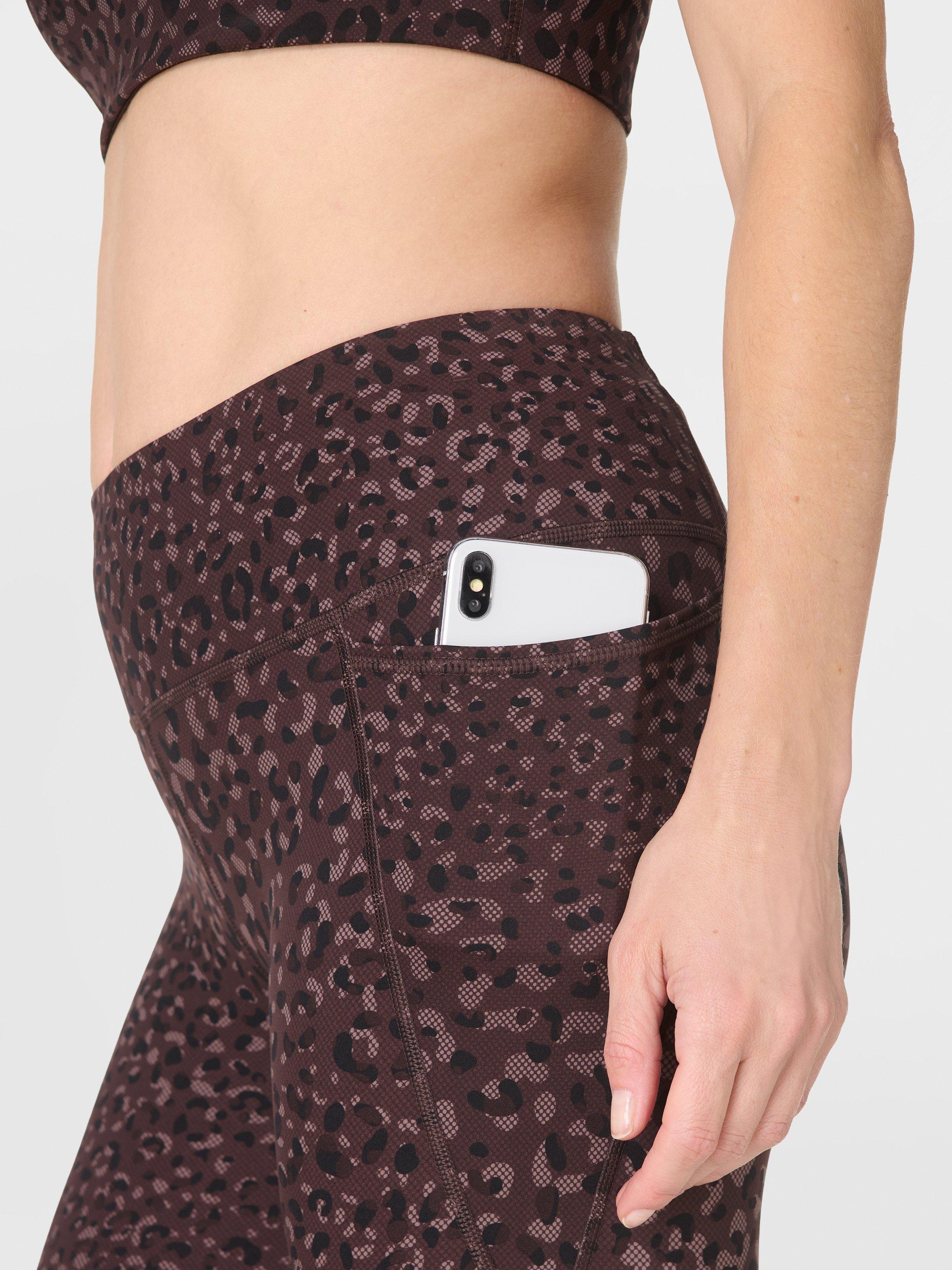 Product image 7 of 10, which shows Sweaty Betty Power Workout Leggings, Brown Leopard Dot, XXS