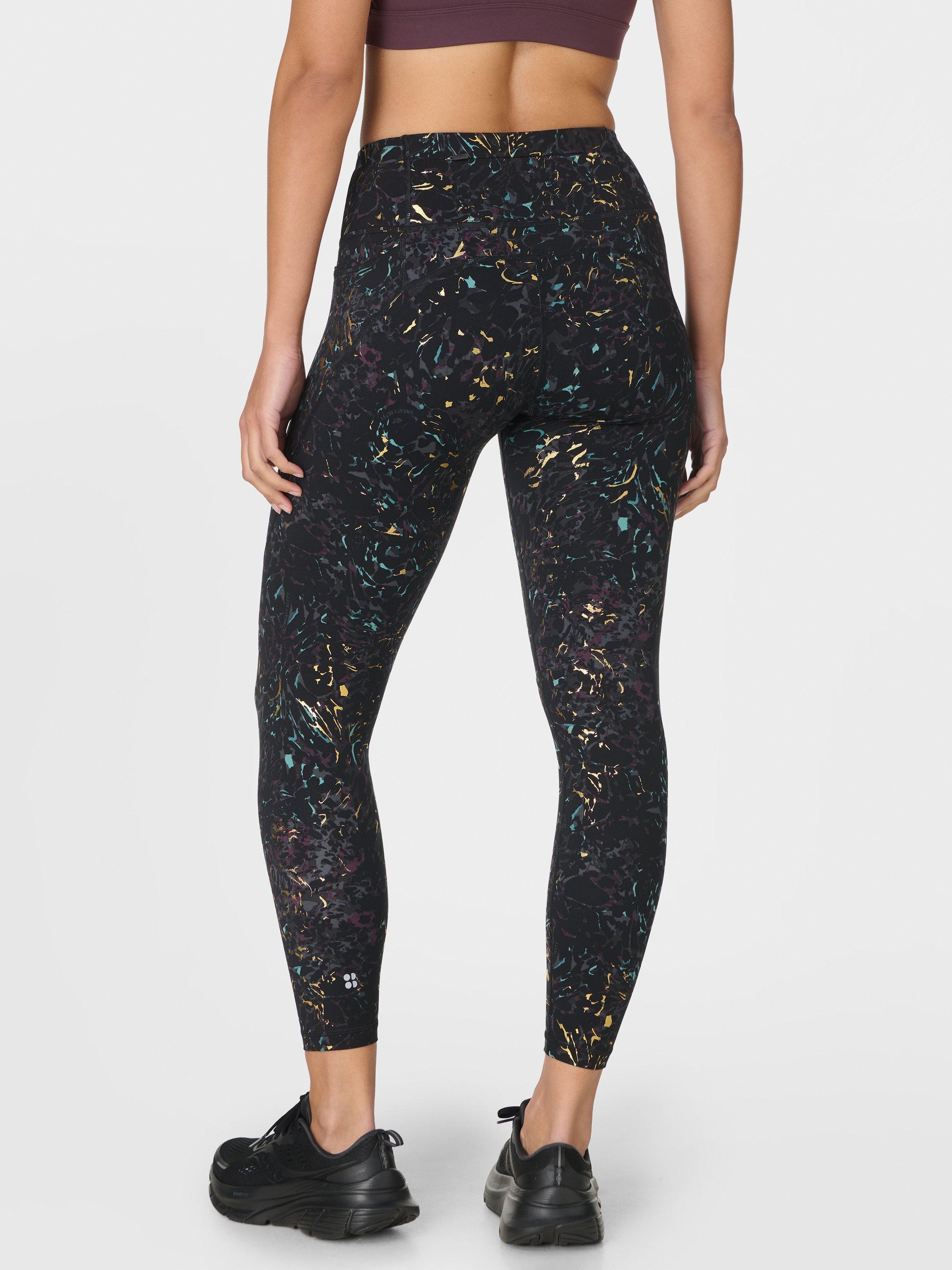 Product image 10 of 10, which shows Sweaty Betty Power Foil Workout Leggings, Black/Multi, L