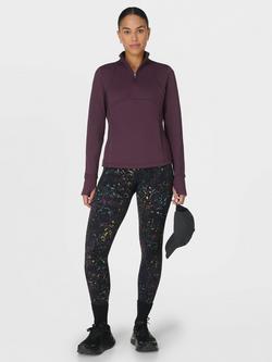 Sweaty Betty Power Foil Workout Leggings, Black/Multi - view 2, Black/Multi