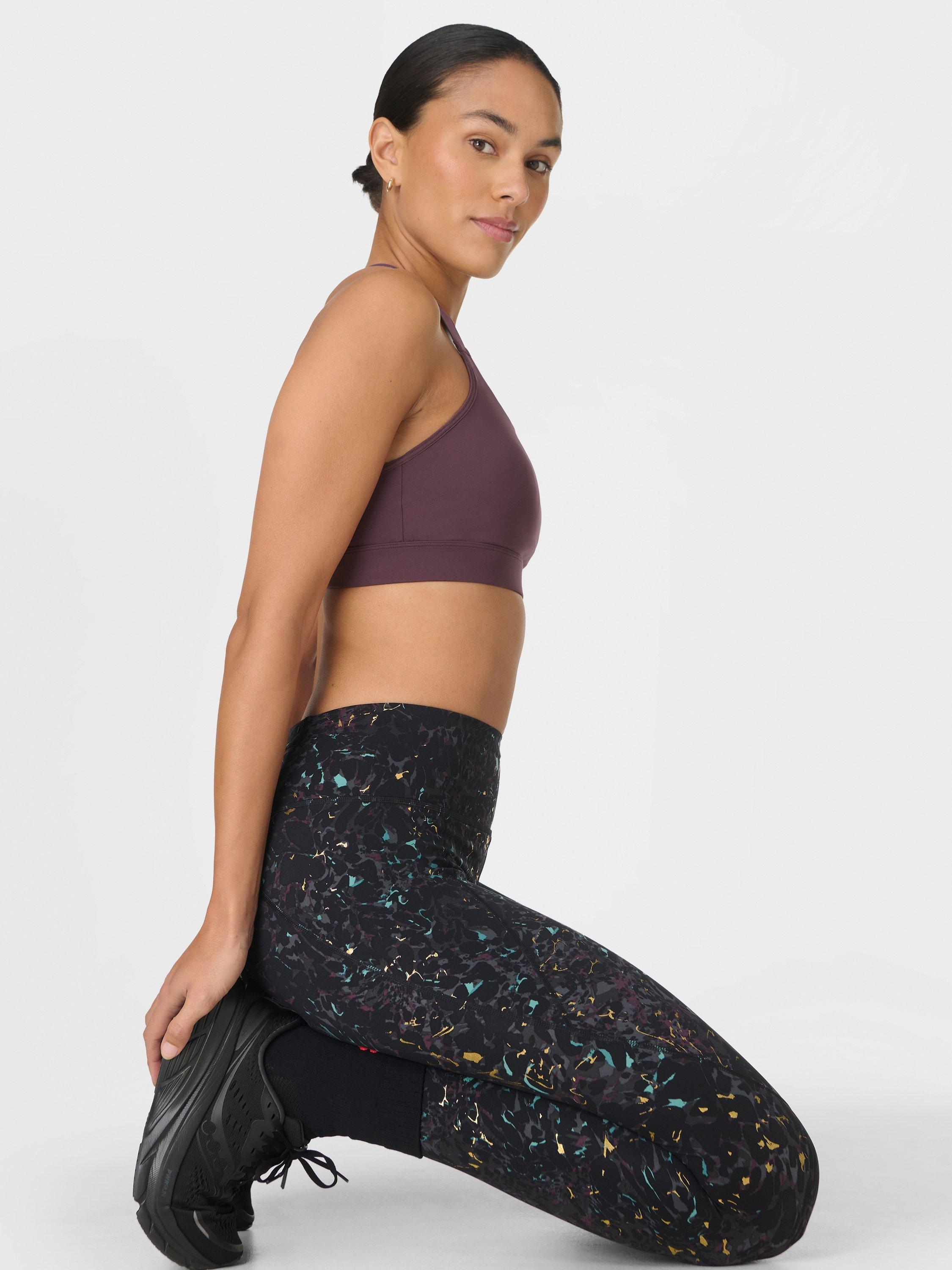 Product image 3 of 10, which shows Sweaty Betty Power Foil Workout Leggings, Black/Multi, L